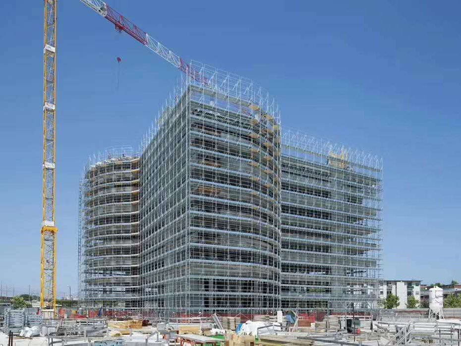 盘扣式脚手架应用案例-房屋建筑(图1)