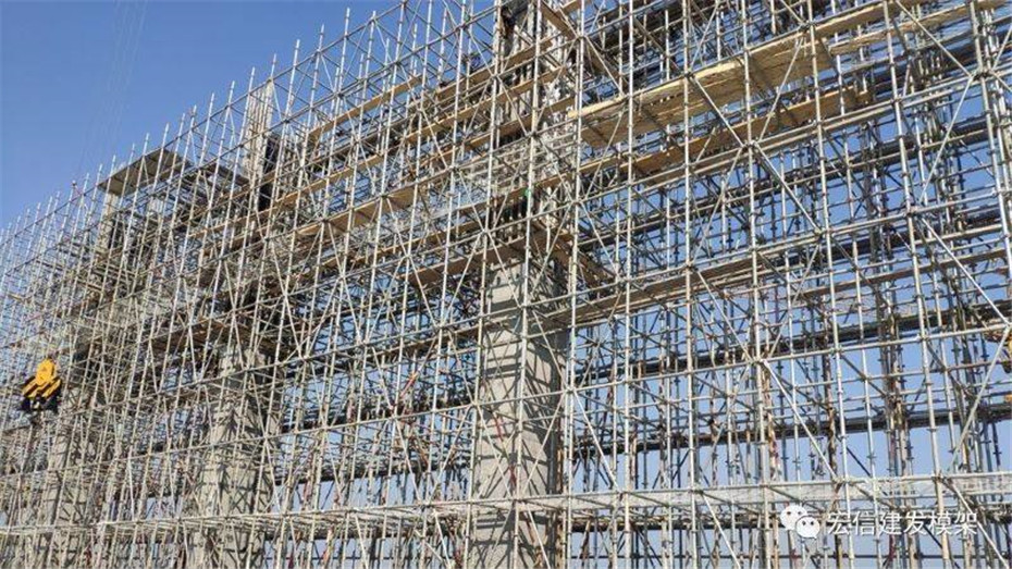盘扣式脚手架应用案例-桥梁建筑(图8)
