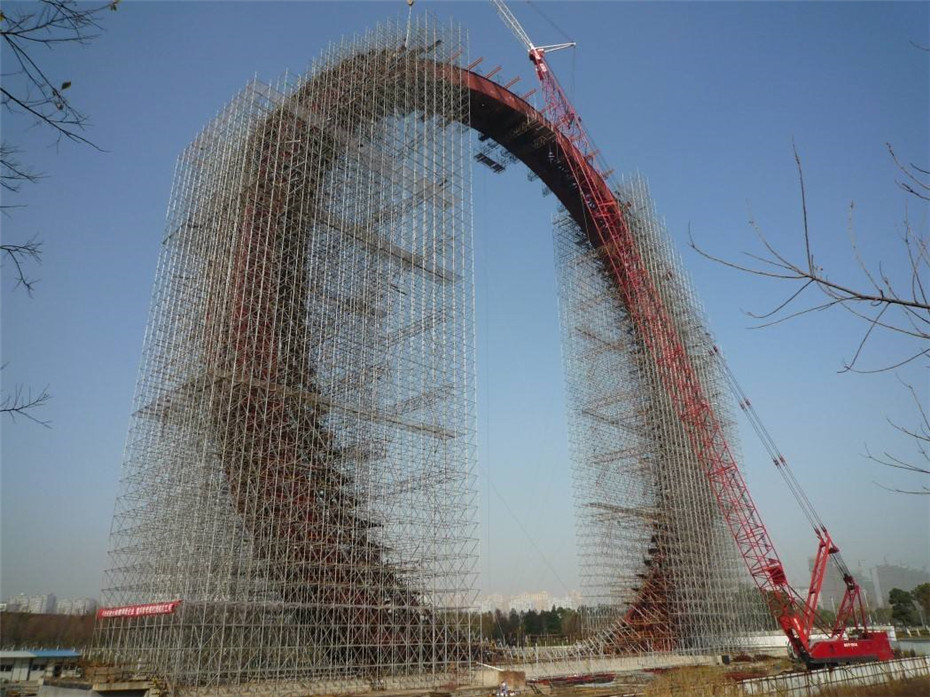盘扣式脚手架应用案例-桥梁建筑(图10)