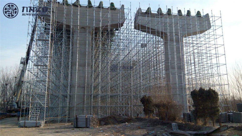 盘扣式脚手架应用案例-桥梁建筑(图4)